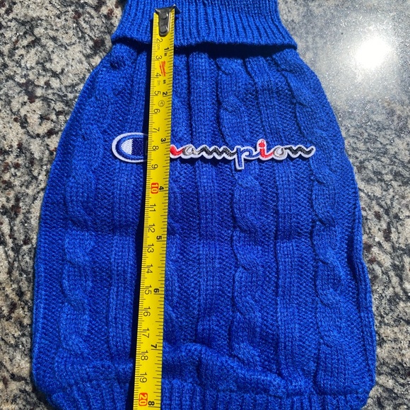 Champion fashion athlete dog cat turtleneck sweater  patch name sport warm cute - Picture 3 of 3